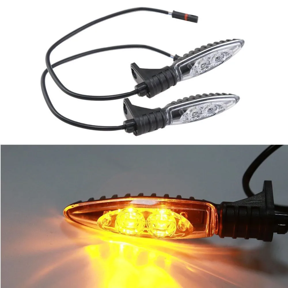 1 пара светодиодных индикаторов указателя поворота для BMW R1200GS Adventure K 1300R R800GS F800|light