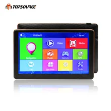 Topsource автомобильный gps навигатор HD 7 дюймов емкостный экран FM