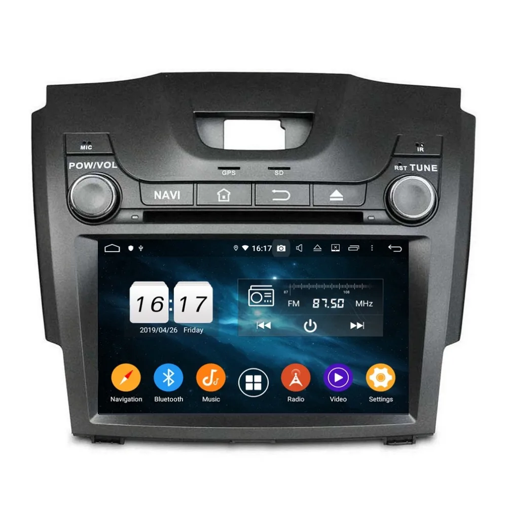 Top 4GB RAM Octa Core Android 9.0 Car Audio DVD Player for Chevrolet S10 Isuzu D-Max 2013 2014 Radio GPS 4G WIFI Bluetooth USB DVR 2