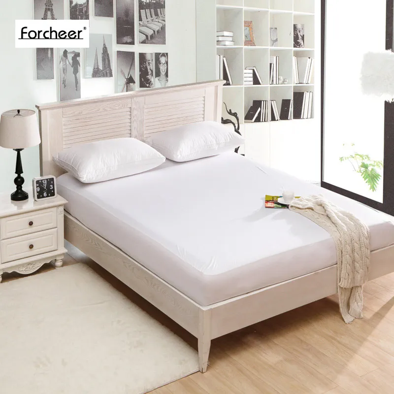1PC Russan Size 120x200+28cm Smooth Waterproof Mattress Protector Cover