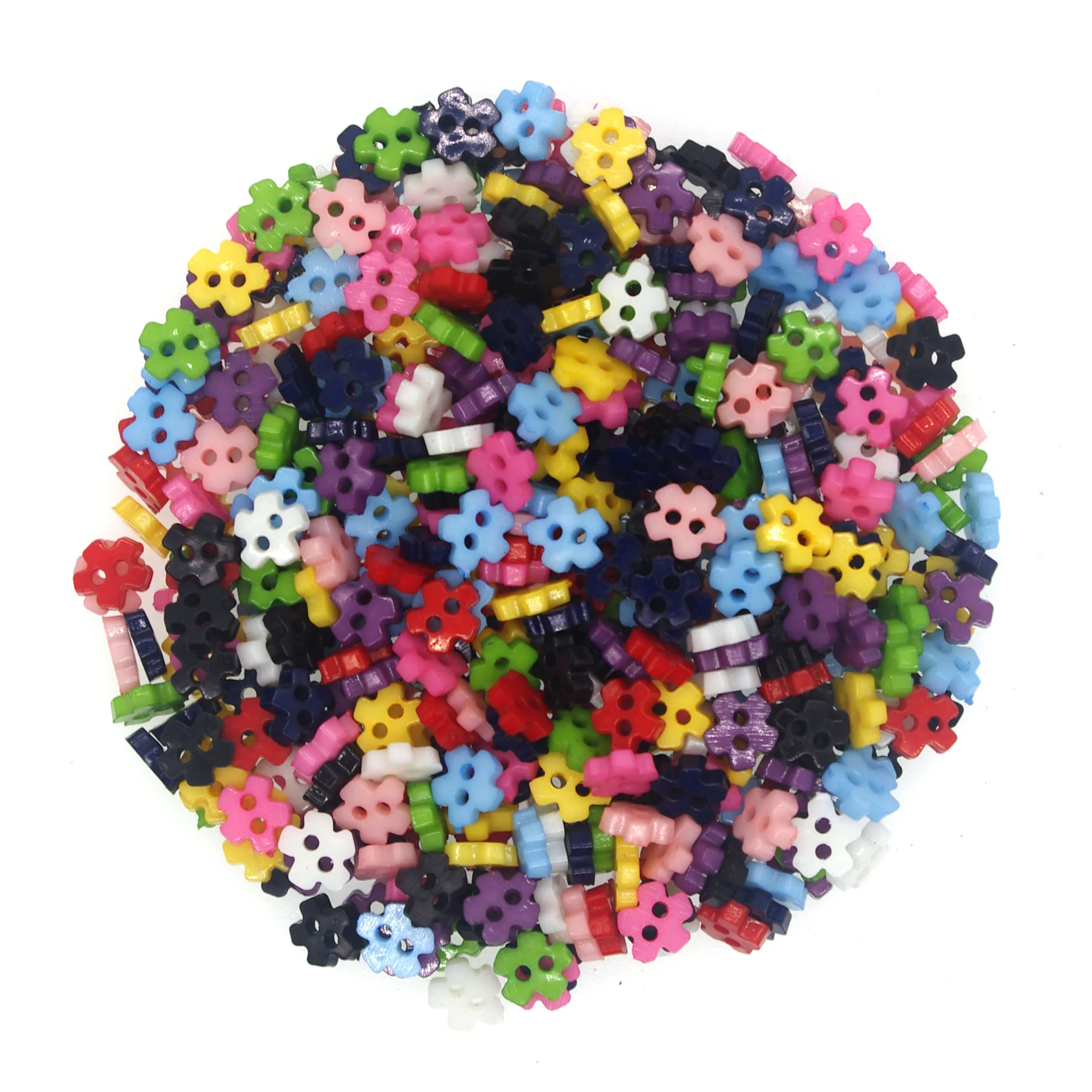 100PCs Resin Mini Buttons 2 holes Snowflake Minxed Button Latest Design Scrapbooking Sewing Accessories Craft JS8005 6mm | Дом и сад