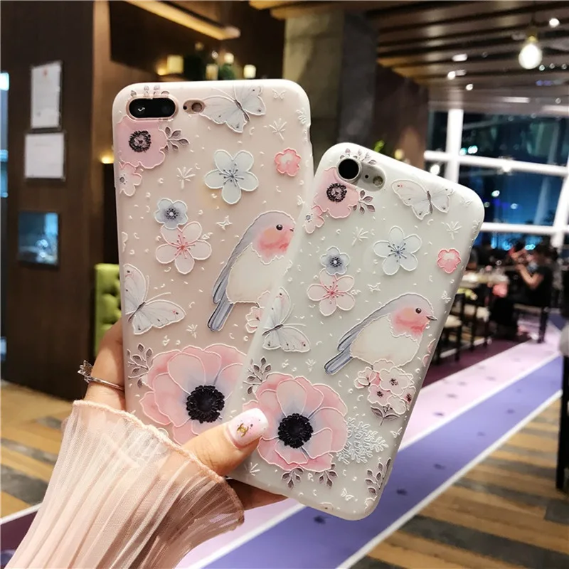 

For Vivo Y81 Y81i Y81S Y85 V9 Y67 Y66 Y65 Y55 Y51 V5 Lite V5S Soft Matte Flowers Painted Case Mobile Phone Bag Shell