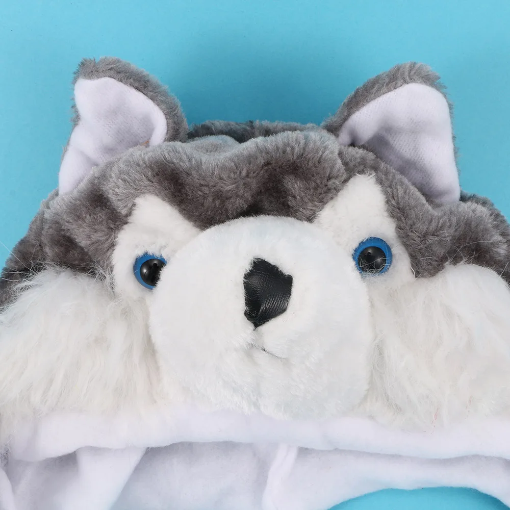 Шапка с капюшоном в виде мультяшных животных шапка дизайном Wolf шапочки милые