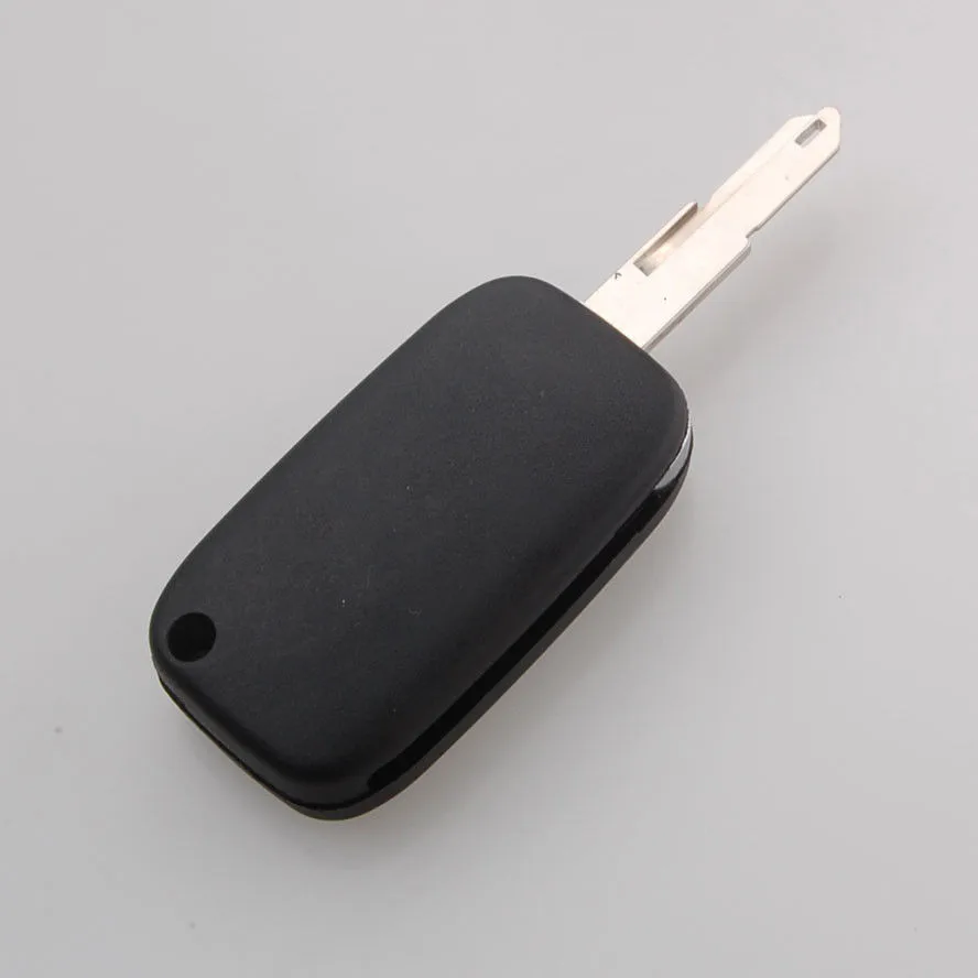 Дистанционный складной ключ, 2 кнопки, флип-ключ, чехол, без выреза, пустой, подходит для Renault Clio Megane Kangoo модус, автомобильный брелок для ключей