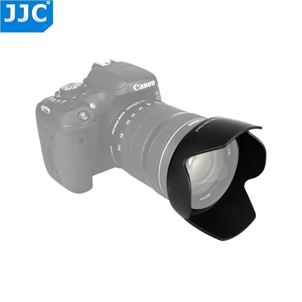 JJC Camera Camera Lens Hood for Canon EF S 18 135mm f/3.5 5.6 IS STM/EF S 17 85 f/4 5.6