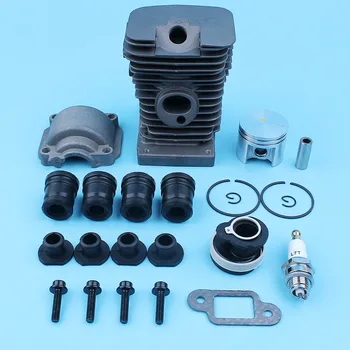 

38mm Nikasil Plated Cylinder Piston Engine Pan Screw Bolt AV Buffer Kit For Stihl 018 MS 180 Chainsaw Annular Intake Manifold