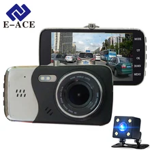 E-ACE авто видеорегистратор Камера Двойной объектив Full HD 1080 P автомобиля видео Регистраторы Ночное видение парковка движения автомобиля registratory регистраторы