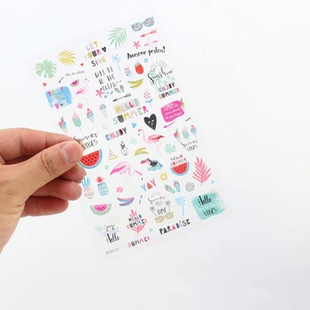 

Domikee New PVC cartoon school decoration diary stickers stationery,cute decorative DIY scrapbooking stickers for kids