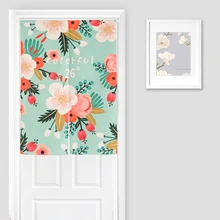 Красивые цветочные принты двери занавеска для кухни/спальни пасторальный стиль Япония Норен шторы гобелен кафе/домашний декор делитель
