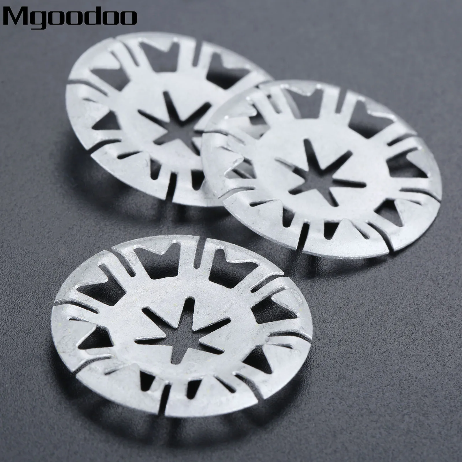 VW Underbody Heat Shield Fasteners 50x Volkswagen Metal Locking Star Washers