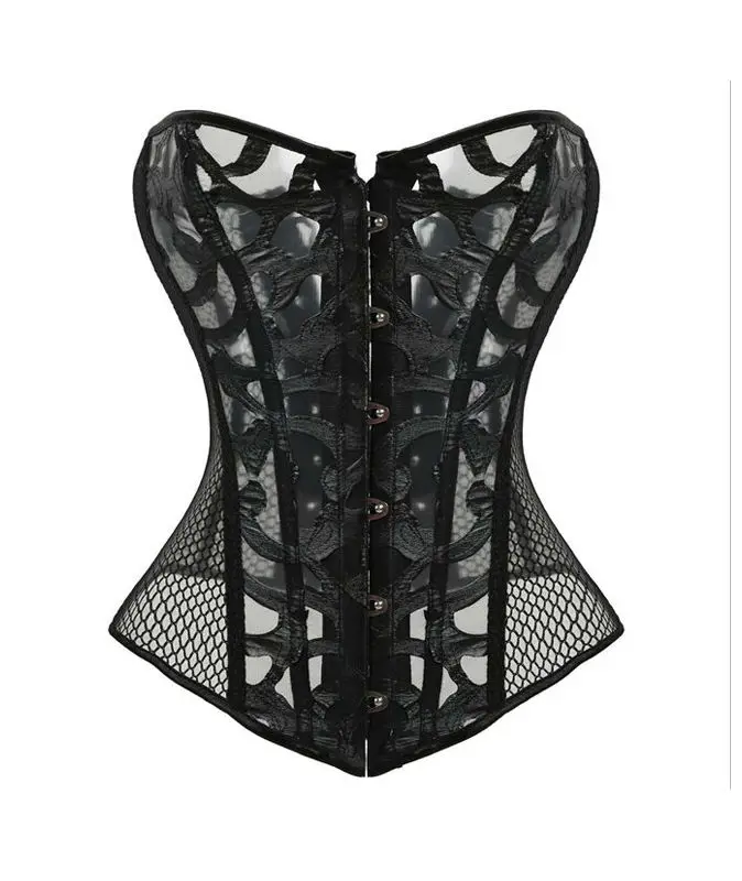 New Burlesque Costume Waist Cincher Overbust Corsets Top Slimming