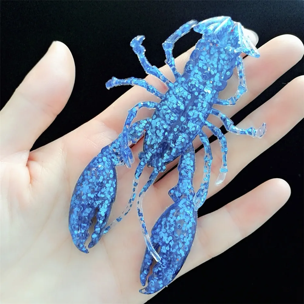 Swolfy 9PCS/LOT 12.5g 9cm soft lure realistic bionic lobster Artificial