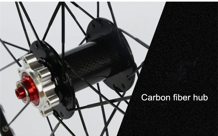 Sale MTB Carbon Fiber hub wheelset 26/27.5inch bicycle wheels front 2 rear 5 sealed bearings Aluminum alloy rim mountain bike wheels 6