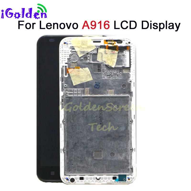 Black/White LCD+TP+Frame For Lenovo A916 LCD Display with Touch Screen Digitizer Smartphone Free shipping + Order Tracking | Мобильные