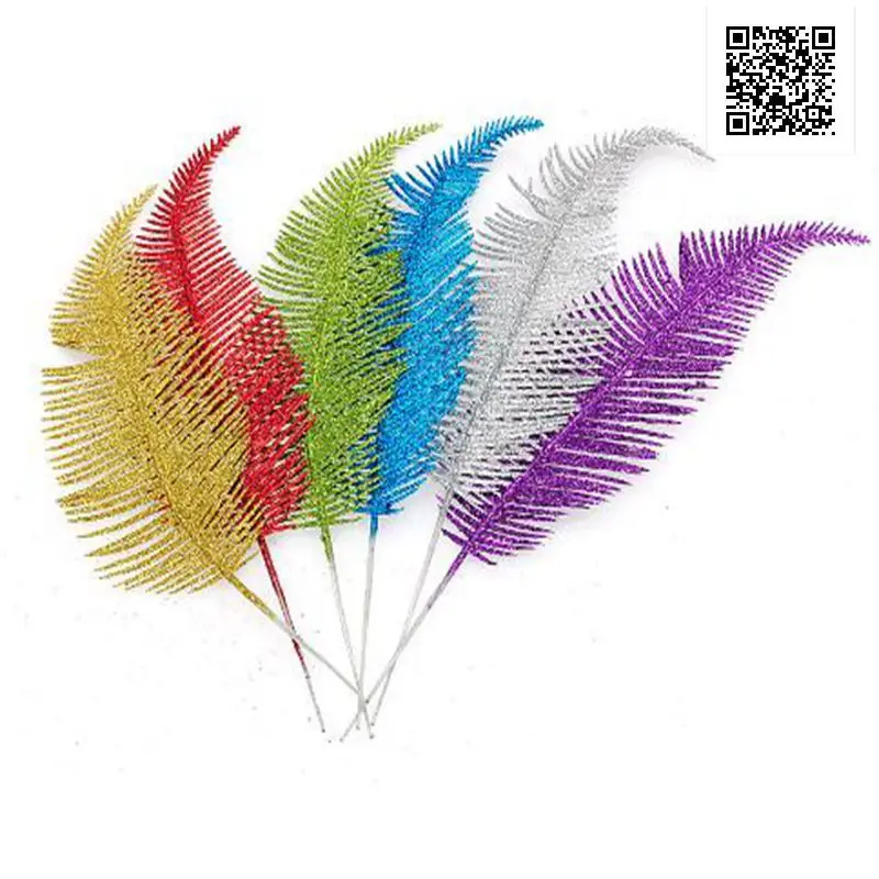 

10pcs Christmas Artificial leaves Simulation leaves Christmas decorations 28cm
