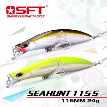 

Luxury Series Seahunt 115S With Nice Box Brand SFT 115mm/24g Sinking Minnow LureWobbler Fishing Lure Pesca