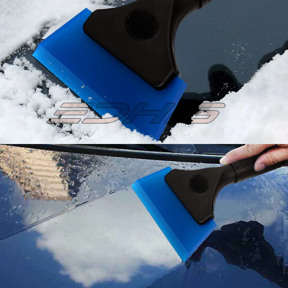 EHDIS Long Handle Rubber Snow Shovel Squeegee Vinyl Film Car Automobile Ice Scraper Home Window Cleaning Tool Window Tints Tool