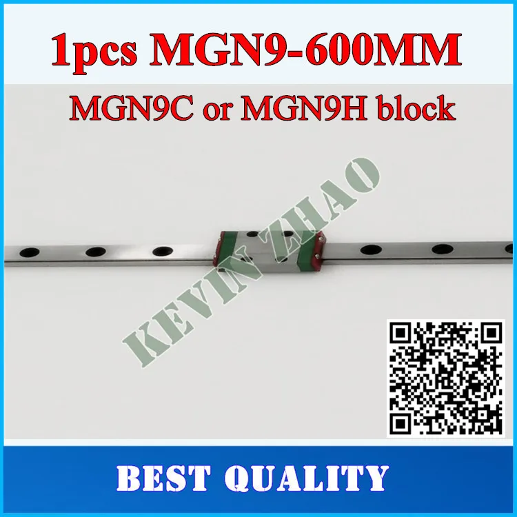 9mm Linear Guide MGN9 L= 600mm linear rail way + MGN9C or MGN9H Long carriage for CNC X Y Z Axis | Обустройство дома