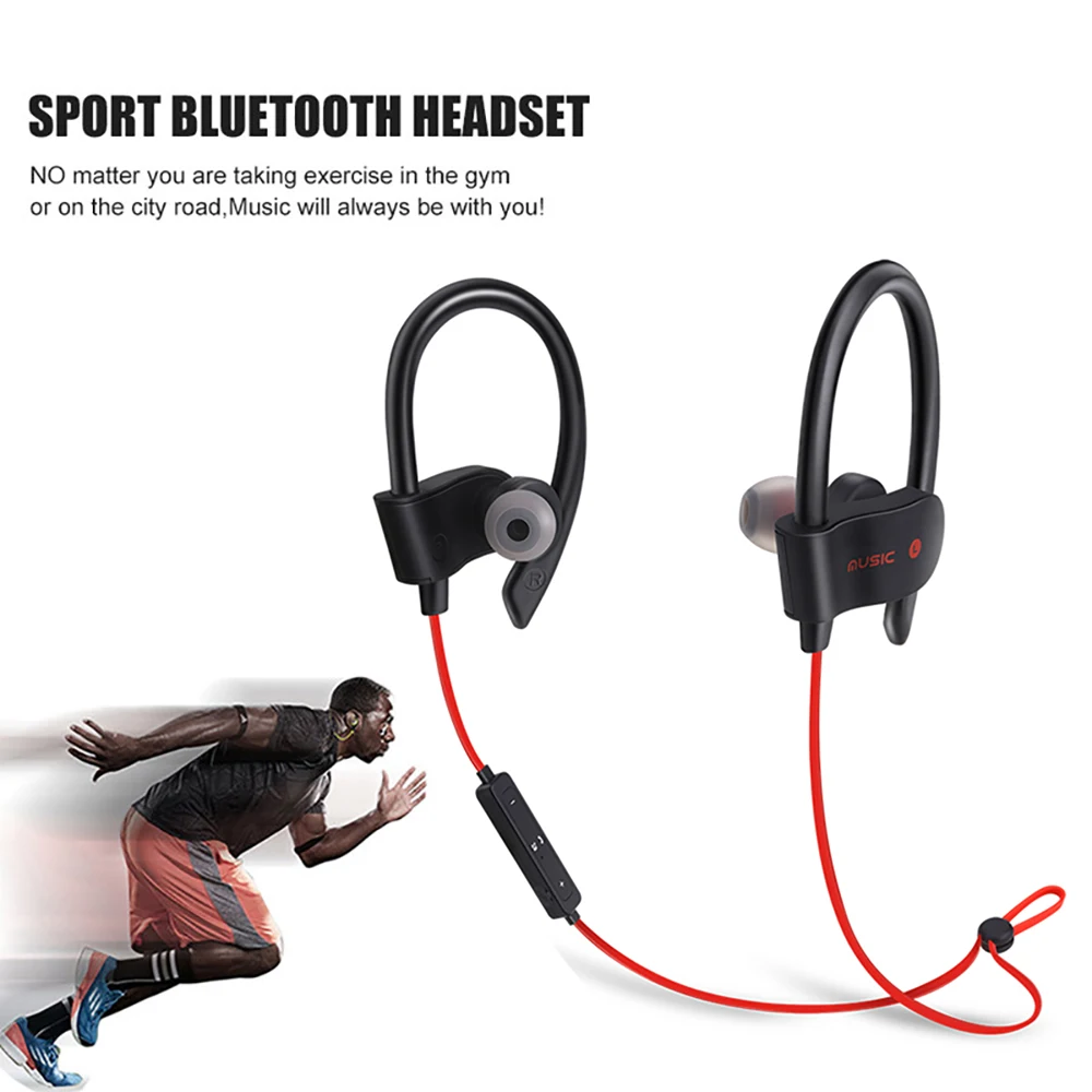 Bluetooth Earphones Wireless Headphones Sport Running Ear Hook Stereo In-Ear Earphone With Microphone For Iphone Samsung Xiaomi |