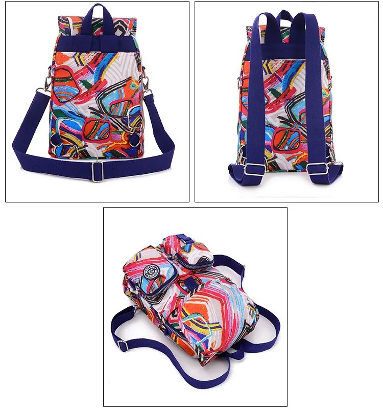 Новинка, женские водонепроницаемые нейлоновые рюкзаки для девушек-подростков, женская сумка через плечо, повседневные школьные дорожные сумки, mochila feminina