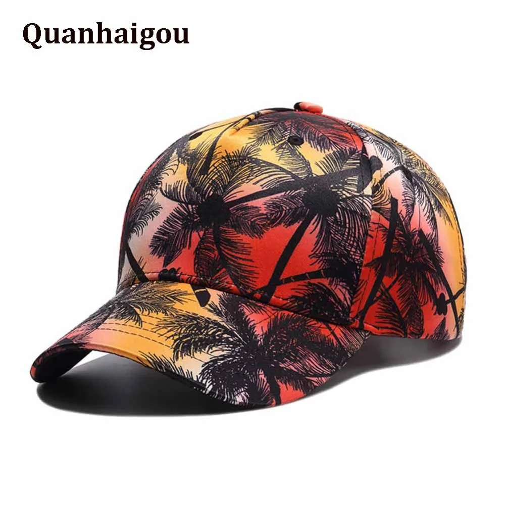 Унисекс Гавайская Кокосовая пальма серия с принтом Snapback шляпа винтажная