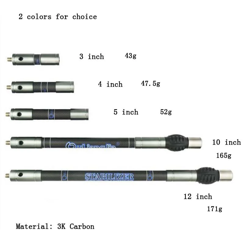 

2Colors Archery Stabilizer Balance Bar Rod Damper Shock Absorber Hunting Damping Compound Bow Recurve Bow Accessories