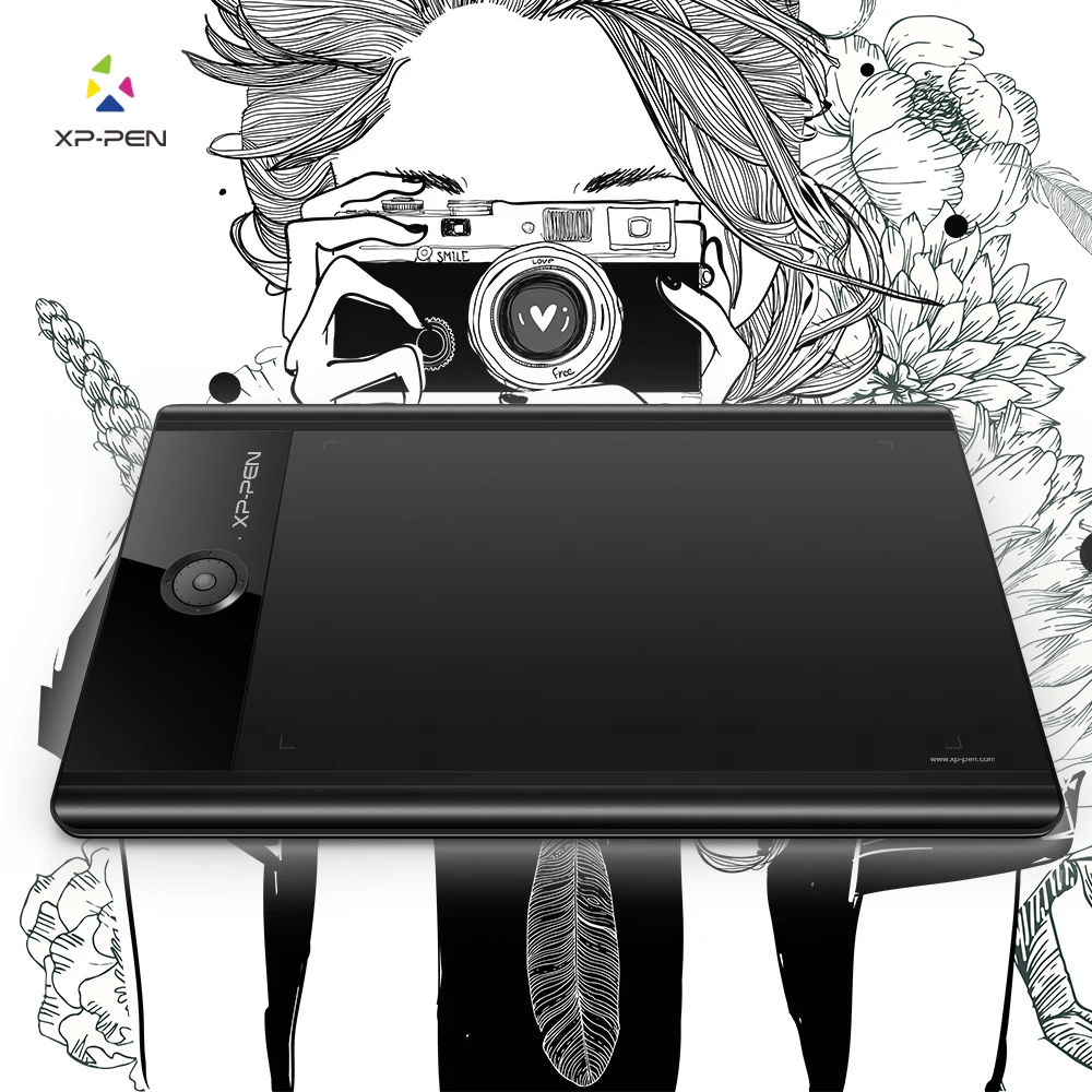 

Star04 9 x 6" Battery-free Stylus Graphic Drawing Tablet/pad/Writing Board with 8GB Flash Memory & Rotary Switches Express Keys