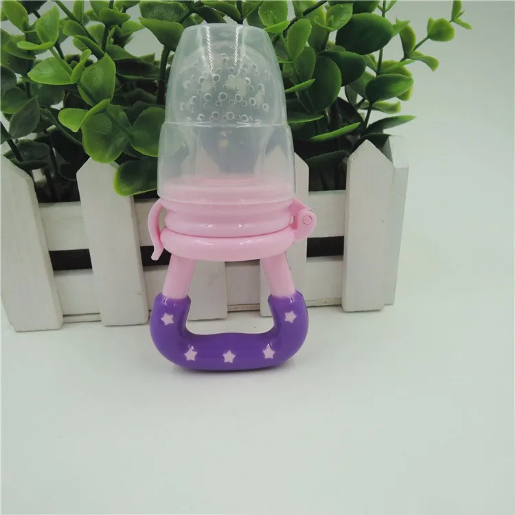 Fresh Fruit Food Kids Nipple Feeding Safe Milk Feeder Baby Pacifier Bottles Nipple Teat Nibbler Drop Shipping Feeding Pacifier - Цвет: Pacifier Pink L