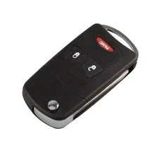 3 Buttons Uncut Blade Remote Car Key Refit Cover Case Shell For Chrysler Jeep Dodge Ram 1500 Caliber Nitro Ram 2500 Ram 3500