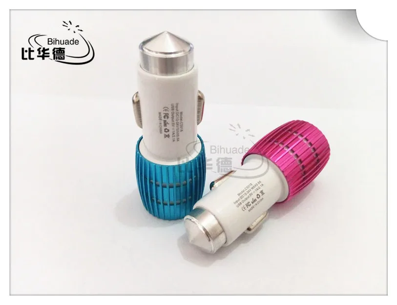 Bihuade New Arrival Hot 2 Port Mini Dual Usb 5v 2.1a Car Charger Adapter Bullet Universal Use | Электроника
