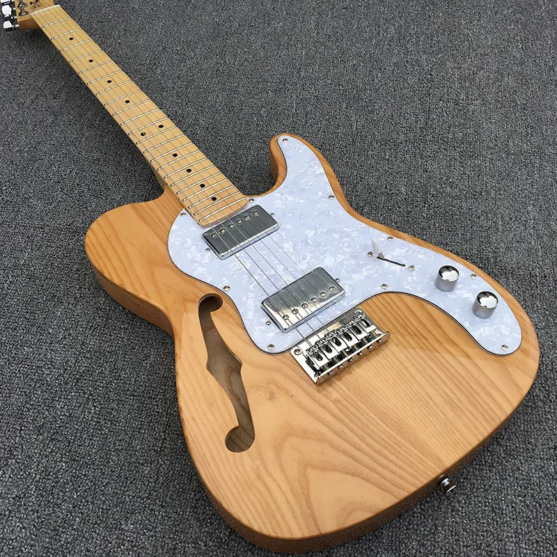 Alder Body F hole TL electric guitar,Maple neck with maple fingerboard