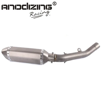 

Motorcycle Exhaust middle pipe Round Muffler with exhaust for Kawasaki Z800 2013-2016 Slip-On