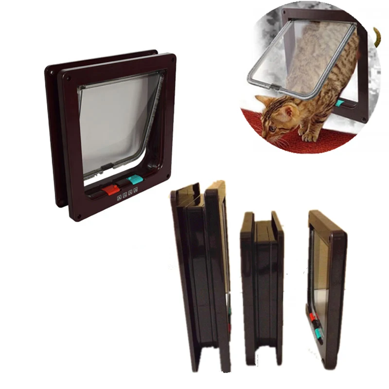 Buy 4 Ways Locking Cat Door Pet Door Kit for Cats and