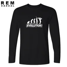 2016 new evolution muscle t-shirt cotton men casual homme tshirt t tops tees fashion long sleeve