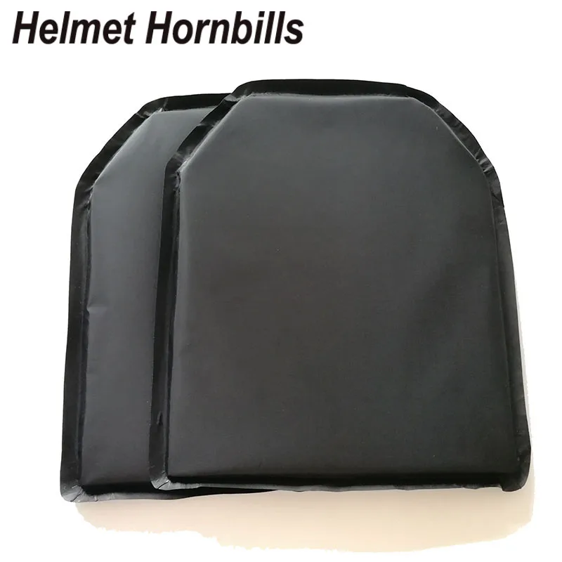 Helmet hornbills 2 шт./партия 1" x 12" арамидный уровень IIIA пуленепробиваемый мягкий уровень панели 3A автономный баллистический корпус Броня пластины