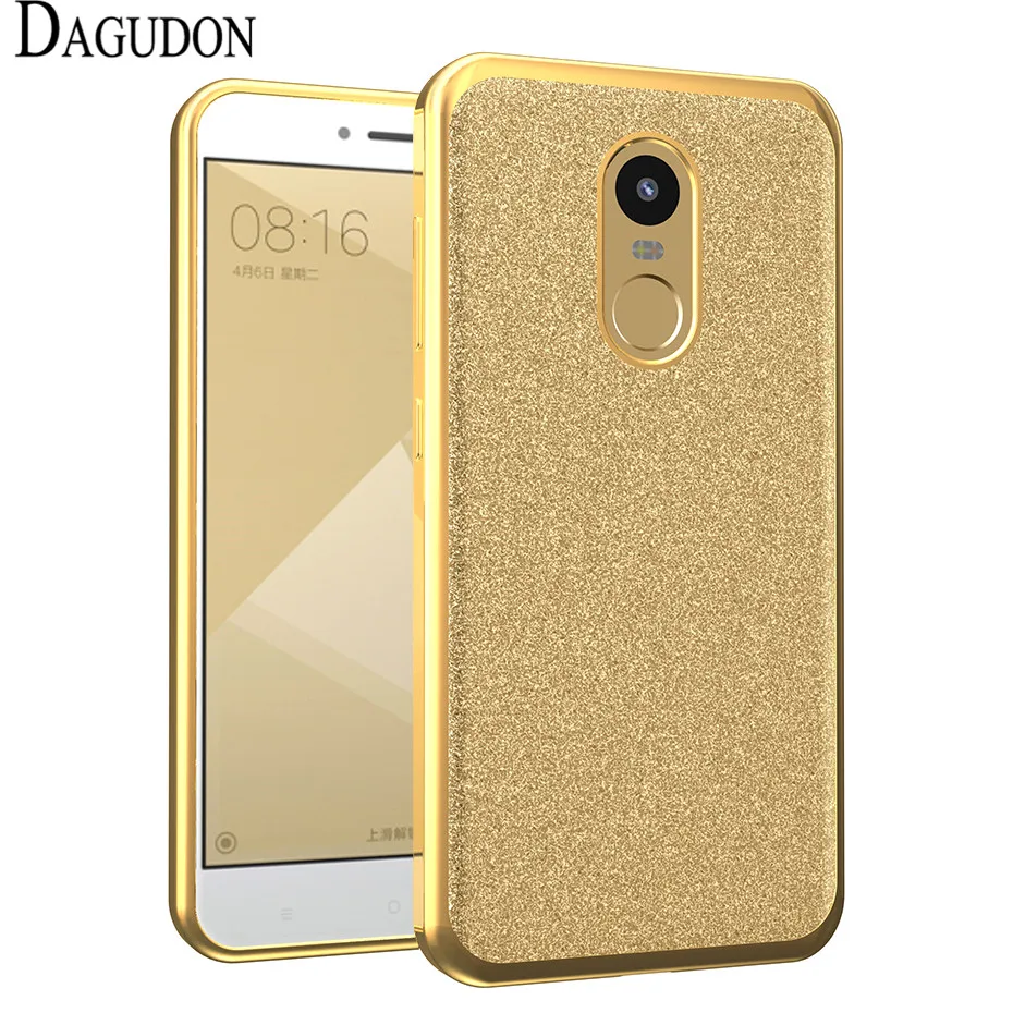 DAGUDON блестящий чехол для Xiaomi redmi note 4X s Роскошный порошок Блестящий ТПУ телефона |