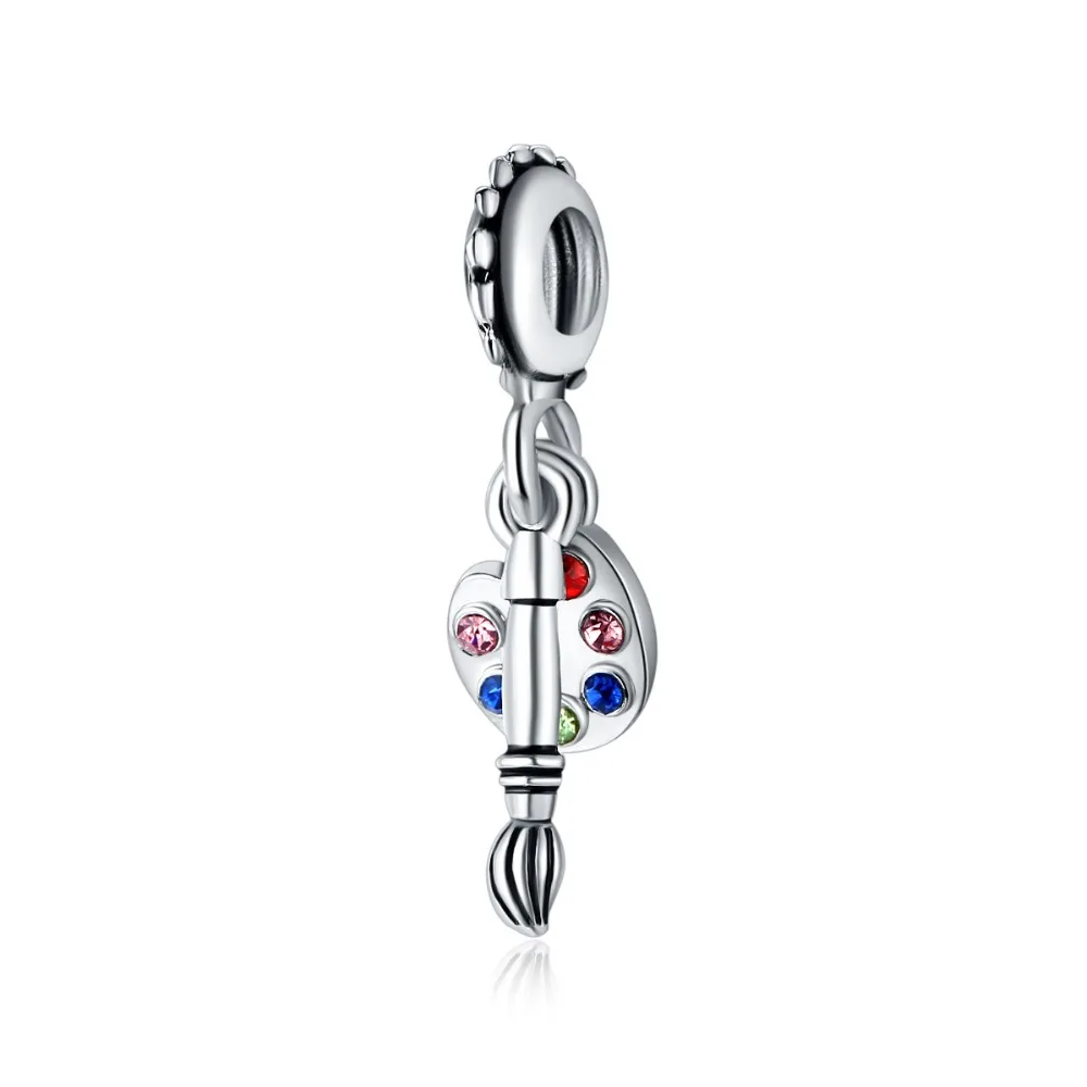 

Hyperbole DIY mother's day Bracelet pendant Fashoin alloy palette paintbrush charms Fit Bracelets Beads & Jewelry Making JPP361