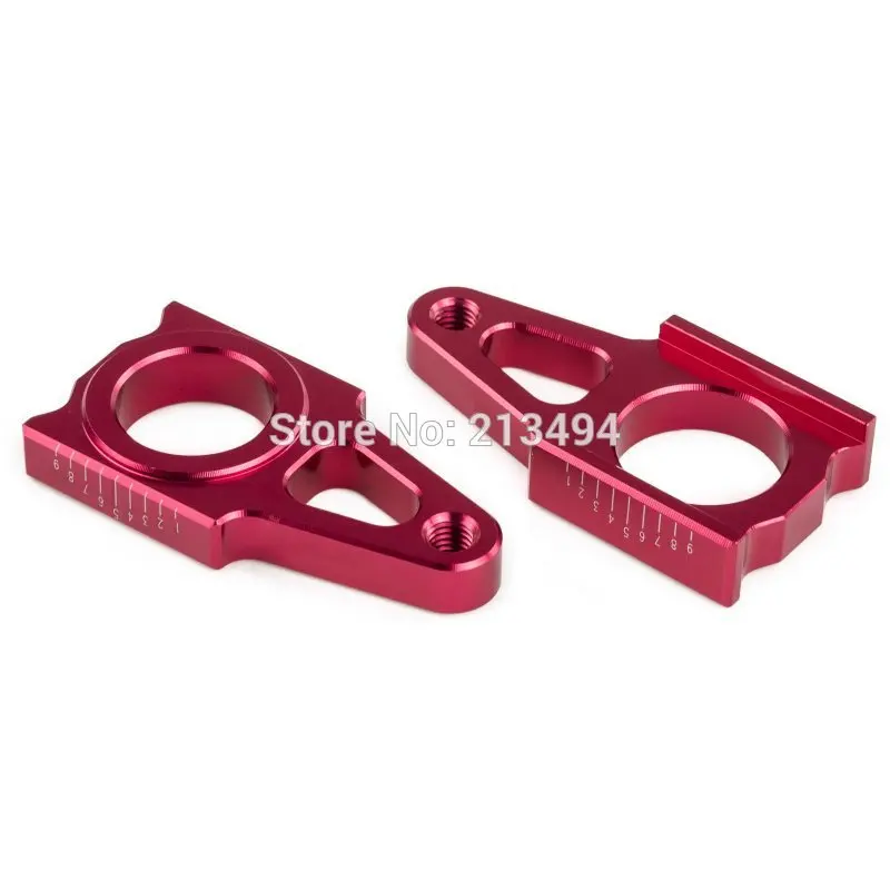 

New CNC Billet Rear Axle Blocks GRADUATED For Honda CRF250R CRF250X 2004-2017 CR125R CR250R 02-07 CRF450R 02-17 CRF450X 05-17