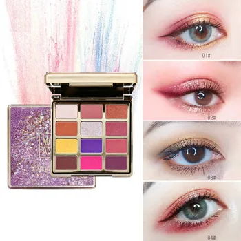 

Makeup 12 Colors Glitter Eyeshadow Matte Shimmer Metal Eye Shadow Shine Pigment Cosmetics