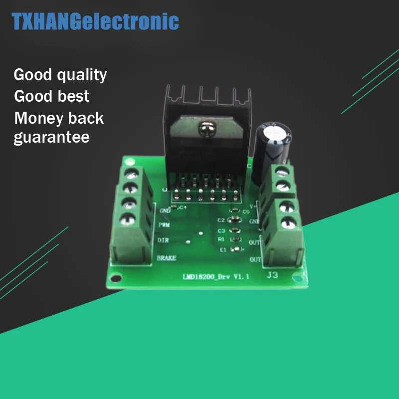 

LMD18200T 3A 75W DC PWM Motor Driver Module Speed Regulator Board H-bridge