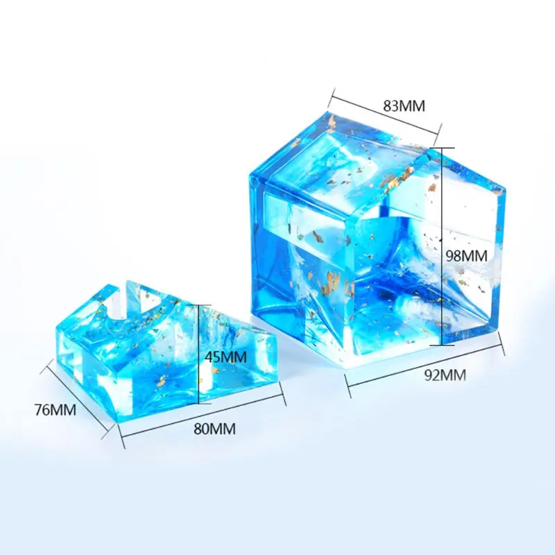 1 компл. силиконовая форма DIY дом украшение стола крыши талисманы эпоксидной изделия из полимера подарки спальня лампа держатель ночник