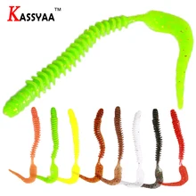 

KASSYAA 10PCS/LOT 10.5CM 2.9G KXY045 Long Tail Grubs Soft Lure Bait Long Curly Tail Fishing Lure Artificial SwimBait Soft Fish