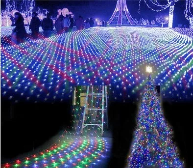 

4Mx6M 750LED Net String Lights Outdoor Christmas Fairy String Light For Xmas Holiday Wedding Party Decoration 8 Mode AC110V-220V