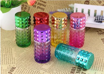 

30ML Uneven Color Glass Perfume Bottle Spray Bottle Points Bottling Perfume Nail Polish Bottle 100PCS/LOT