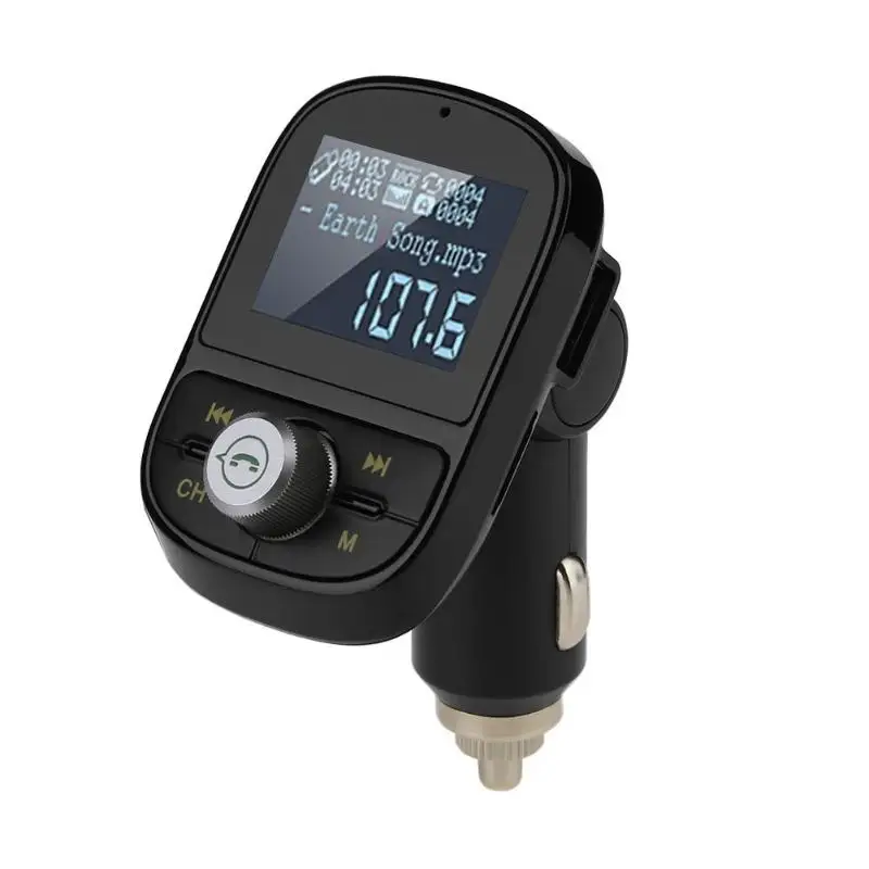 

VODOOL HY92 Wireless Bluetooth Car Kit FM Transmitter AUX Modulator MP3 Music Player Dual USB Charger Support TF Card U Disk