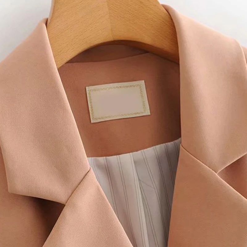 GOPLUS 2019 Women Double Breasted Plaid Blazer Long Sleeve Office Jacket Female High Quality Spring Casual Elegant Coats C7185