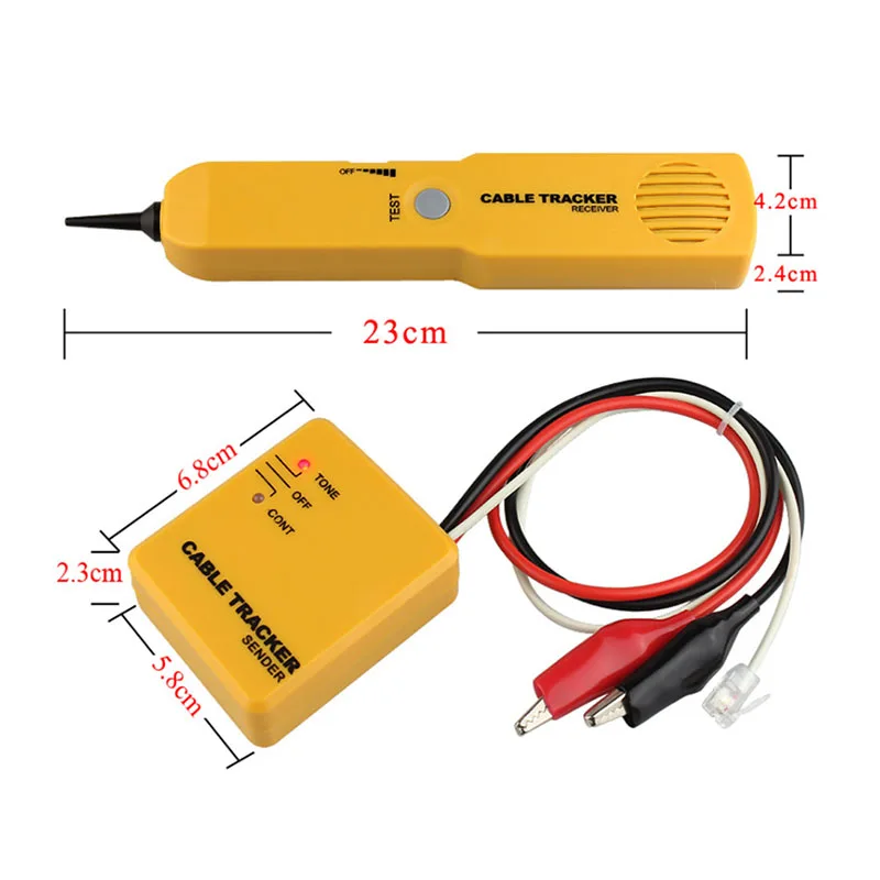 Портативный RJ11 сетевой Телефон Кабельный тестер трекер Трассировка Диагностика