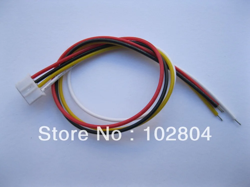 

1000 pcs PH 2.0mm 4 Pin Female Polarized Connector with 26AWG 7.9inch 300mm Leads