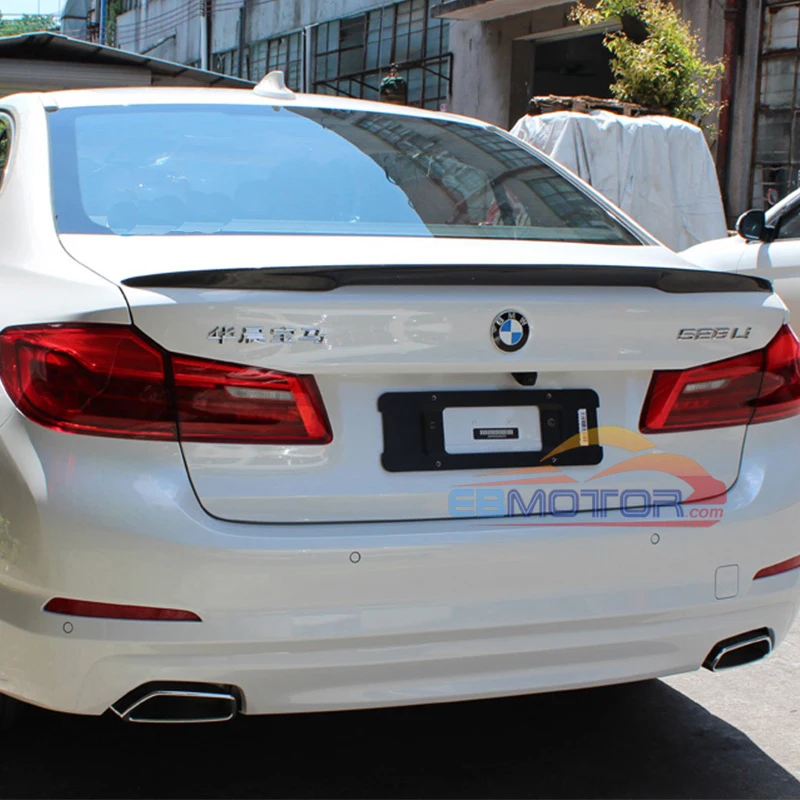 MP Style Real Carbon Fiber Trunk lip Spoiler Wing For BMW 530i 540i G30 2017UP12_6100