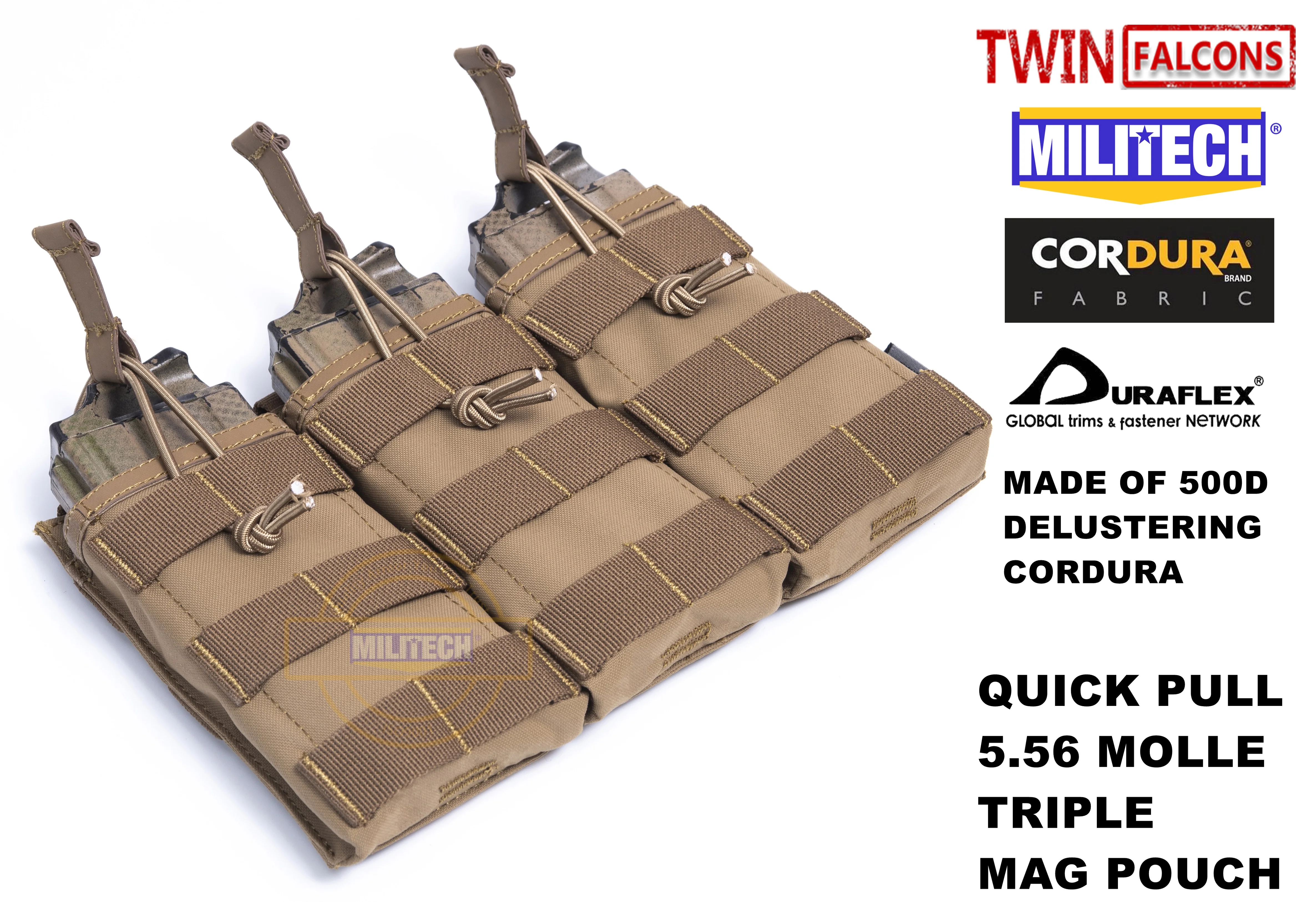 MILITECH TWINFALCONS TW Delustered первый-копье тройной 5,56 Открытый Топ Mag мешочек Военная переноска магазинная сумка Военная Боевая сумка для журналов